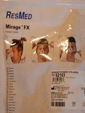 ResMed Mirage FX 62103 Mask Cushion With Clip Sealed Standard Size